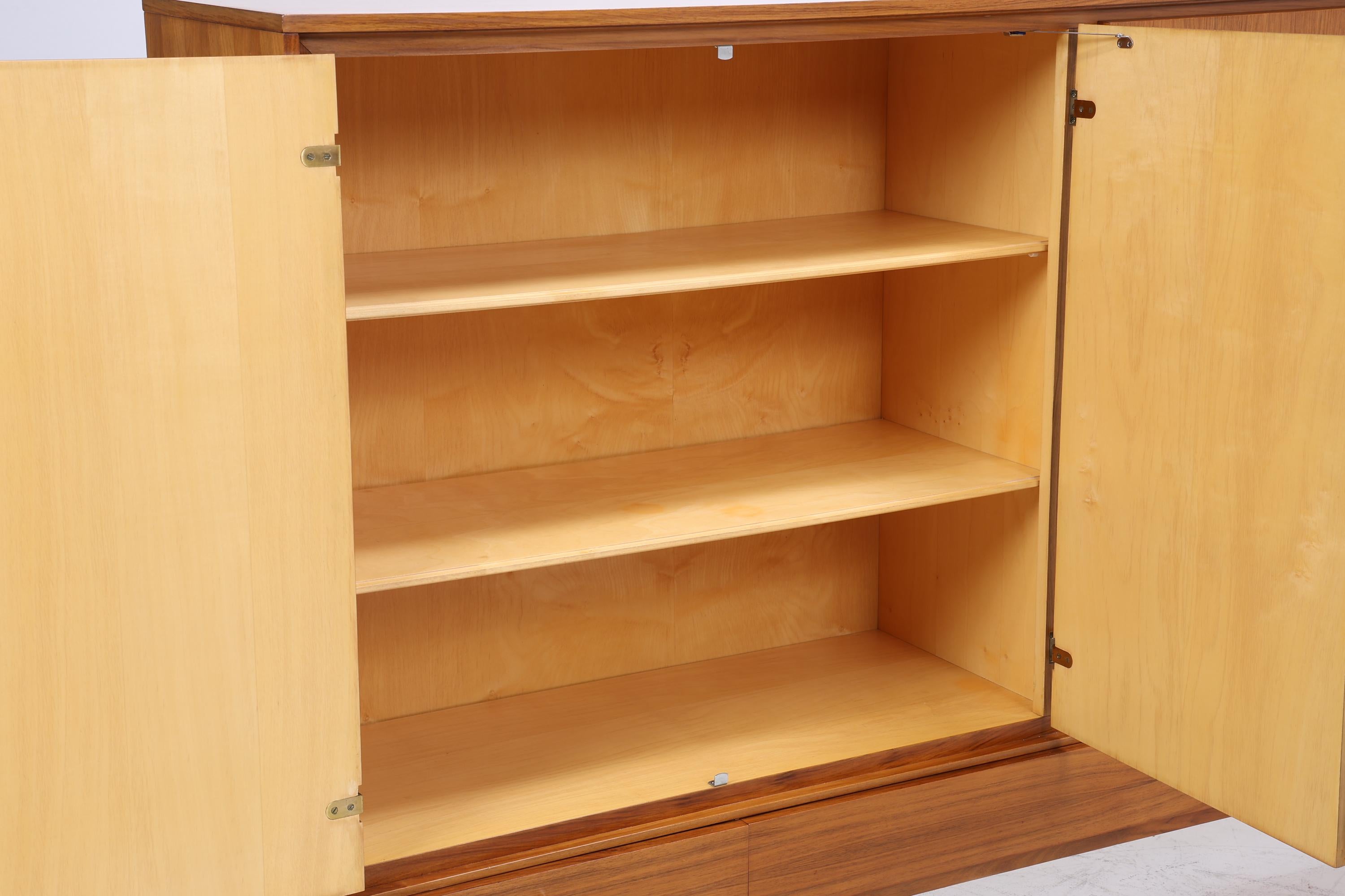 XXL Vintage Schrank 60er Jahre | Mid Century Highboard Schubladen Holz Aufbewahrung