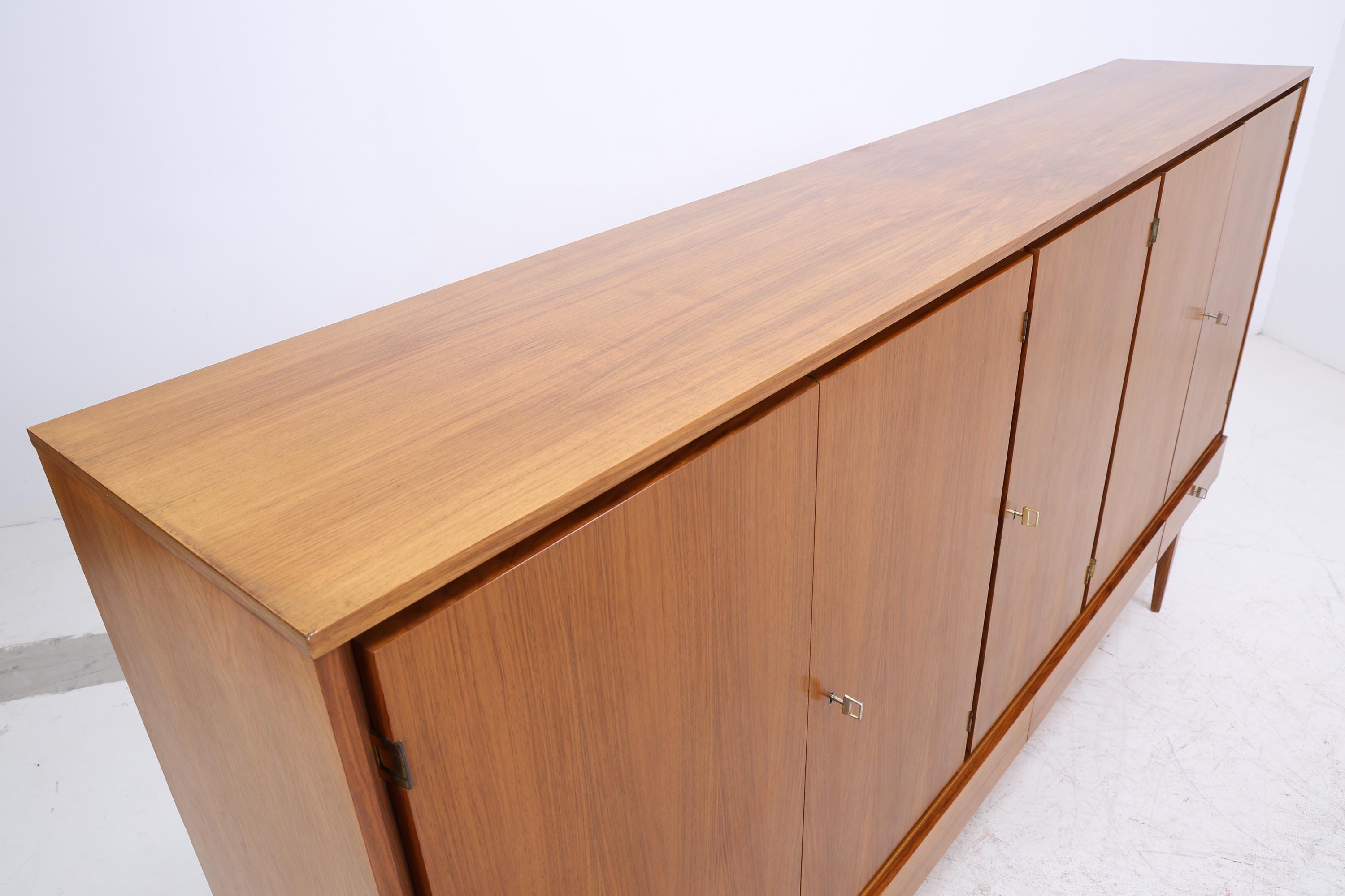 XXL Vintage Schrank 60er Jahre | Mid Century Highboard Schubladen Holz Aufbewahrung