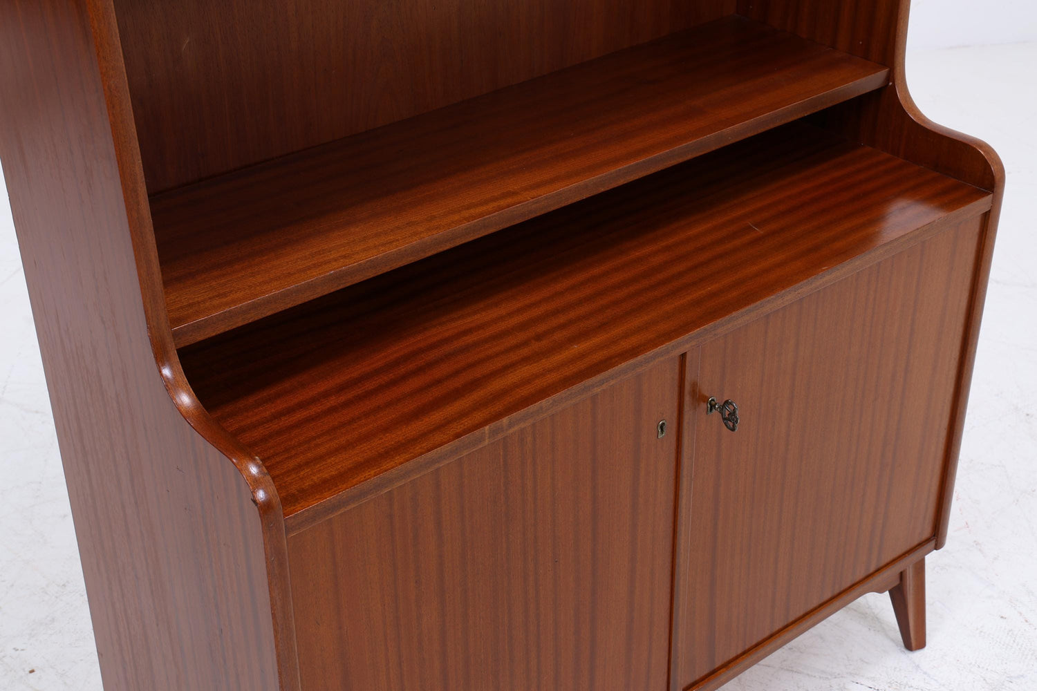 Vintage Mahagoni Regal | Mid Century Schrank | 60er Retro Holz Aufbewahrung
