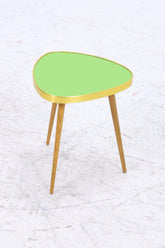 Vintage Blumentisch | Mid Century Nierentisch | Beistelltisch Grün 60er Jahre