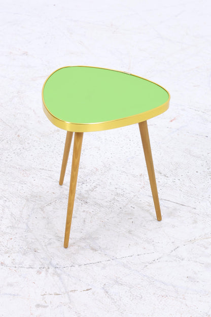 Vintage Blumentisch | Mid Century Nierentisch | Beistelltisch Grün 60er Jahre