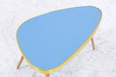 Vintage Blumentisch | Mid Century Nierentisch | Beistelltisch Blau 60er Jahre