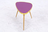 Vintage Blumentisch | Mid Century Nierentisch | Beistelltisch Lila 60er Jahre