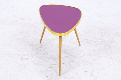 Vintage Blumentisch | Mid Century Nierentisch | Beistelltisch Lila 60er Jahre