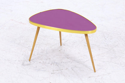 Vintage Blumentisch | Mid Century Nierentisch | Beistelltisch Lila 60er Jahre