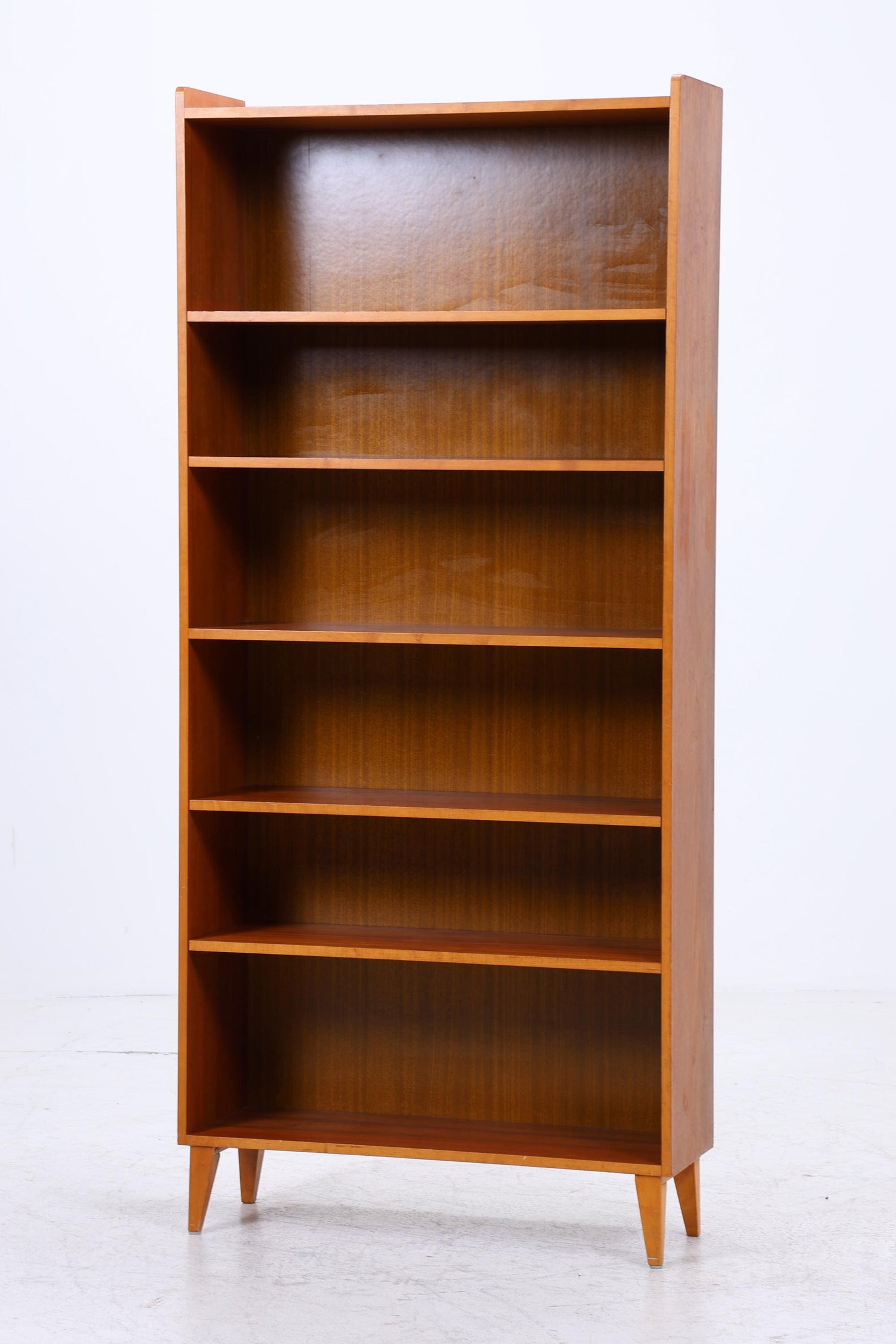 Vintage Teak Bücherregal | Mid Century Regal | 60er Retro Holz Aufbewahrung