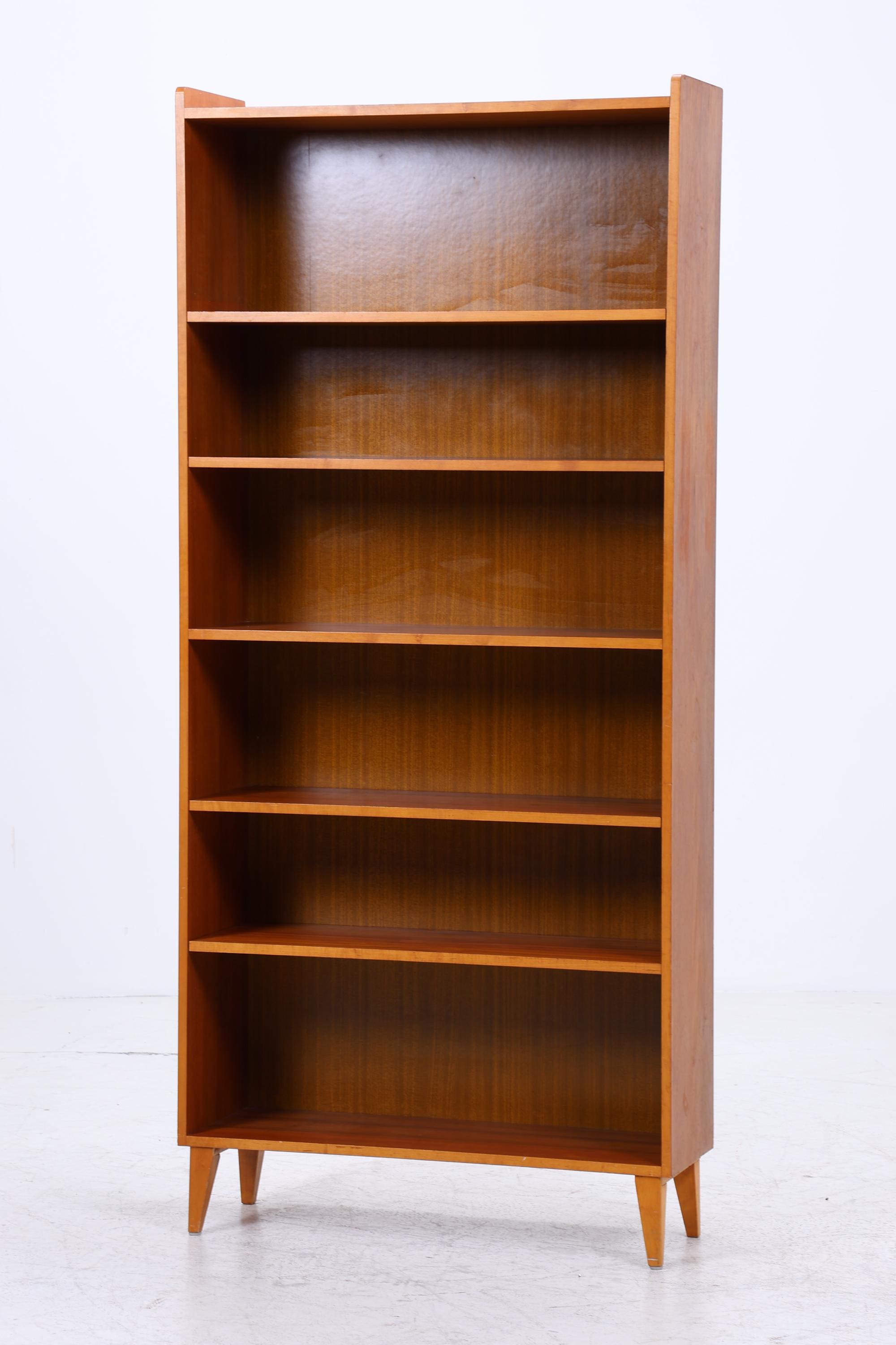 Vintage Teak Bücherregal | Mid Century Regal | 60er Retro Holz Aufbewahrung