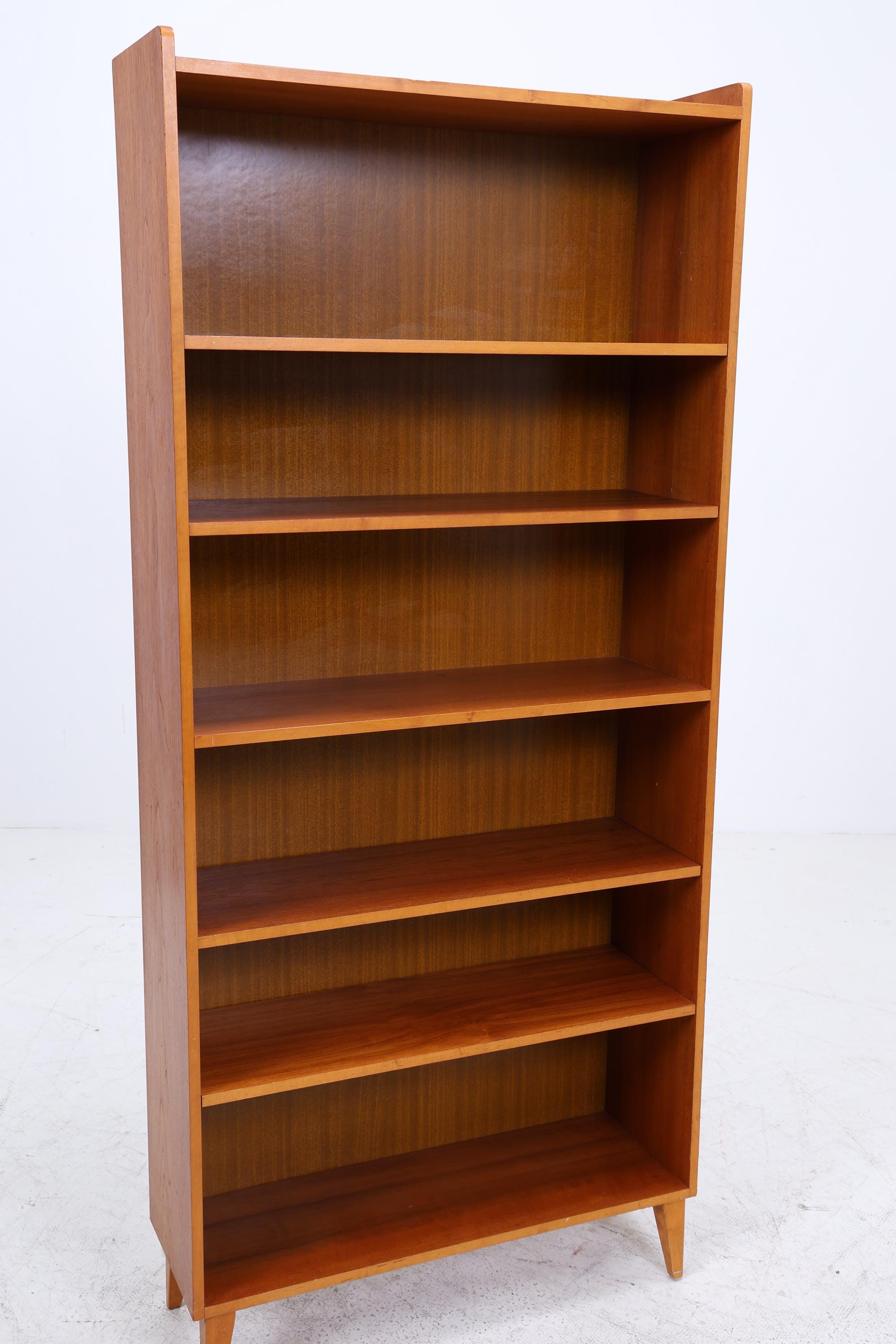Vintage Teak Bücherregal | Mid Century Regal | 60er Retro Holz Aufbewahrung