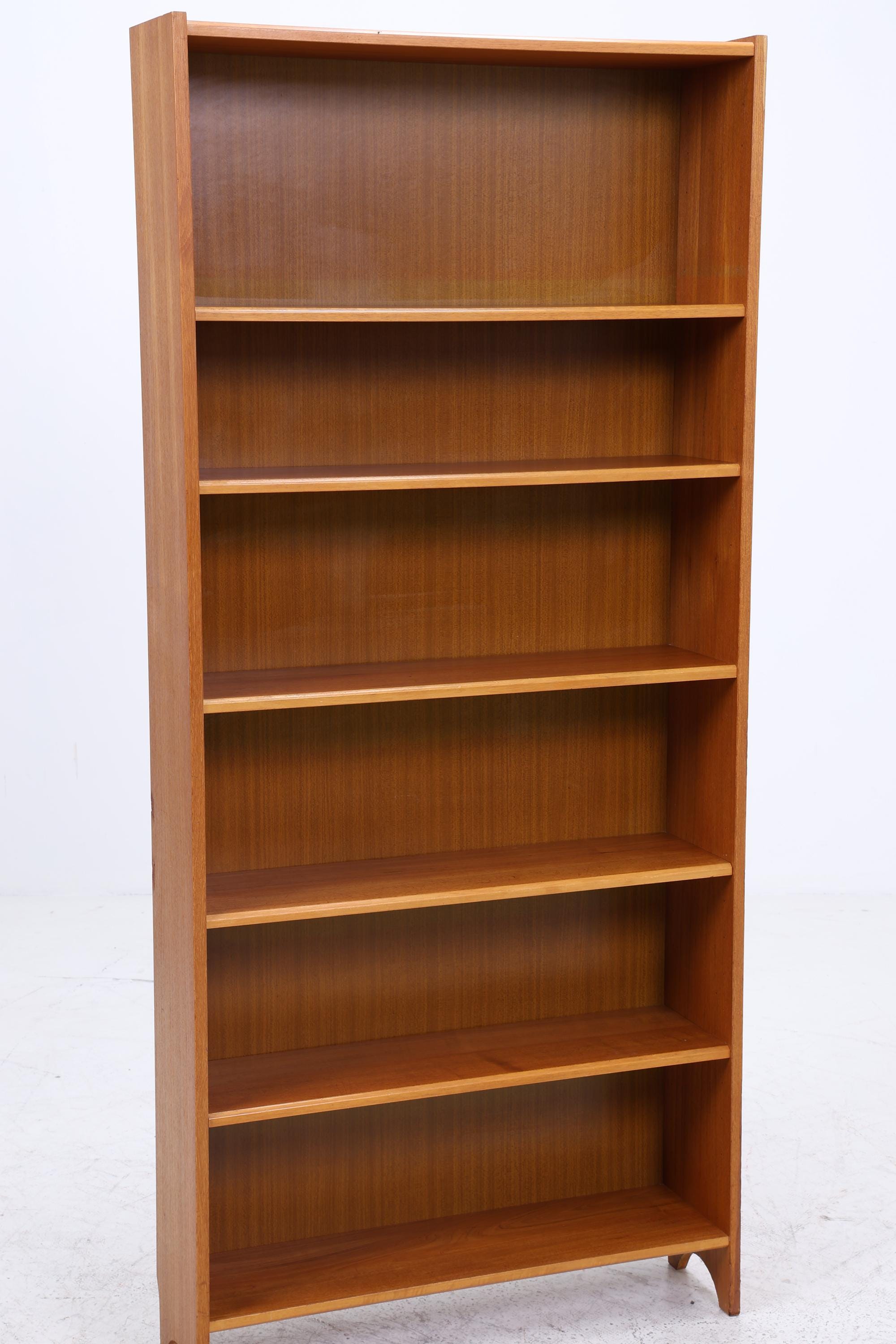 Vintage Teak Bücherregal | Mid Century Regal | 60er Retro Holz Aufbewahrung