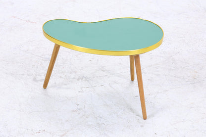 Vintage Nierentisch | Mid Century Blumentisch | Beistelltische Grün 60er Jahre