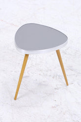 Vintage Blumentisch | Mid Century Nierentisch | Beistelltisch Grau 60er Jahre