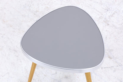 Vintage Blumentisch | Mid Century Nierentisch | Beistelltisch Grau 60er Jahre