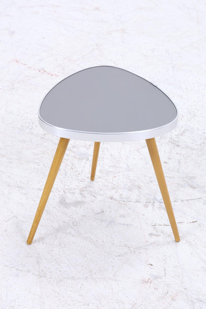 Vintage Blumentisch | Mid Century Nierentisch | Beistelltisch Grau 60er Jahre