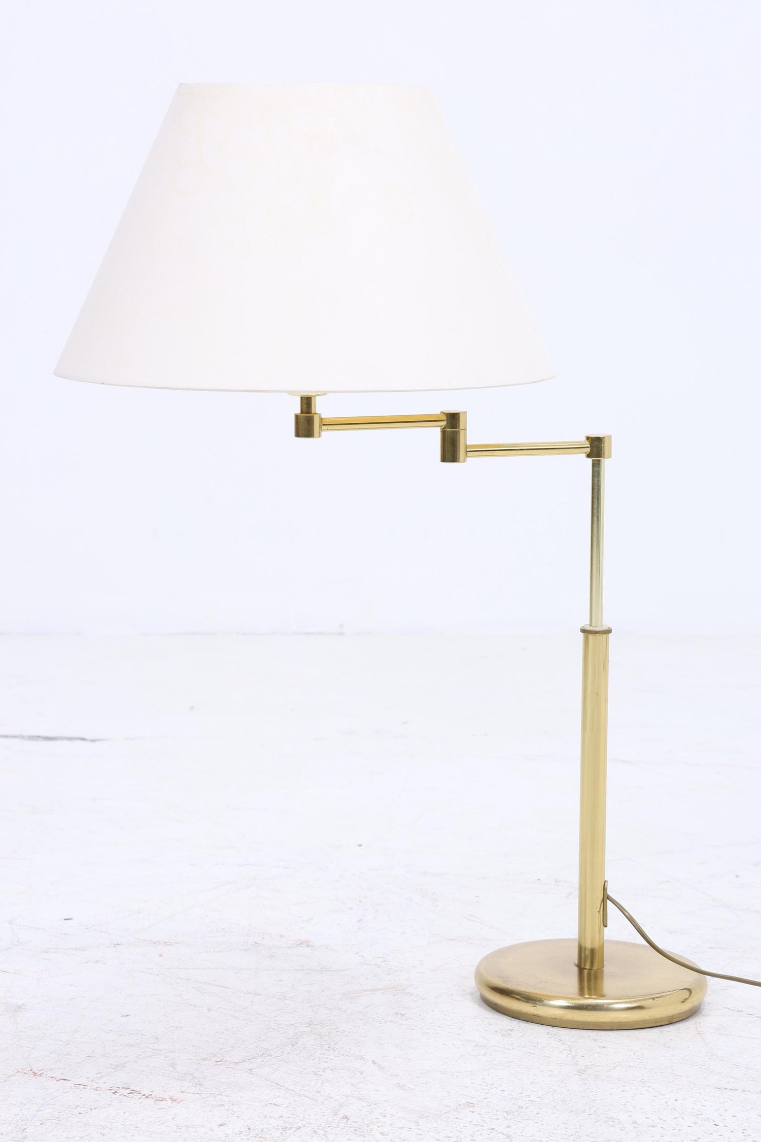 Kleine Vintage Stehlampe | Mid Century Lampe Design Opalglas Wohnzimmerlampe Stehleuchte