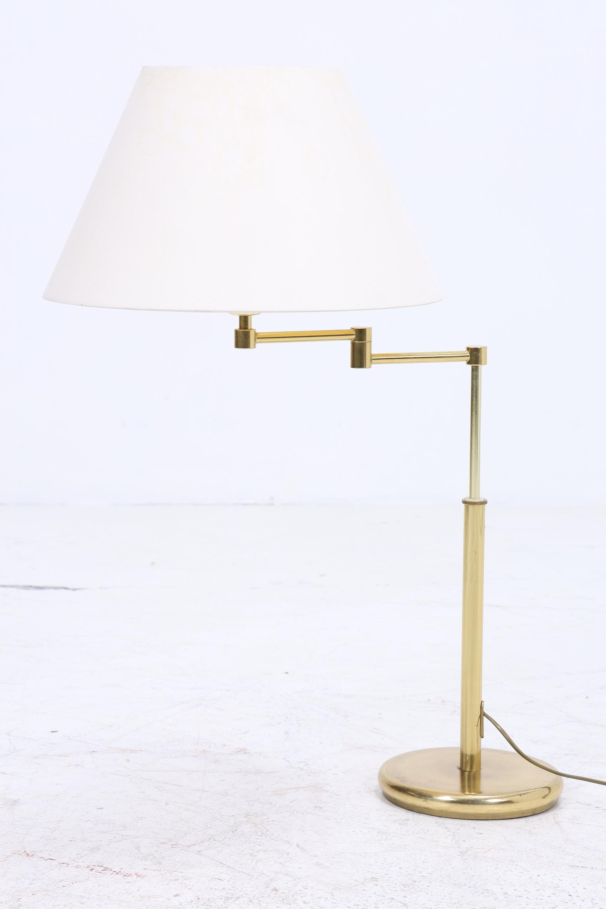 Kleine Vintage Stehlampe | Mid Century Lampe Design Opalglas Wohnzimmerlampe Stehleuchte