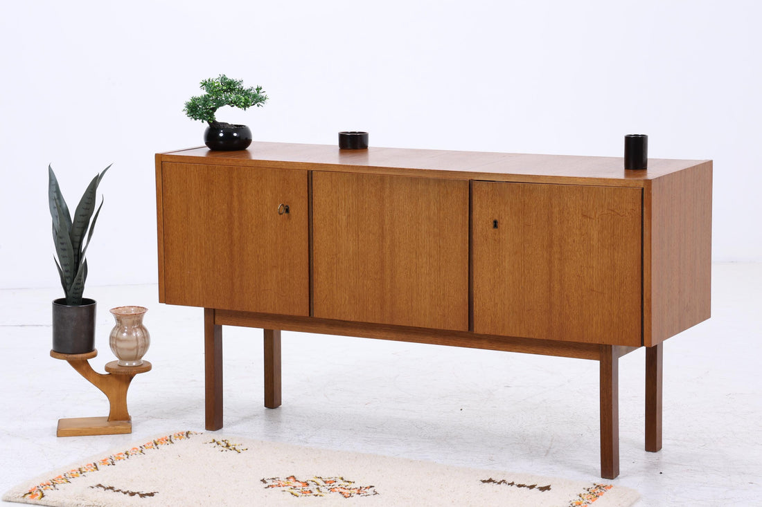 Vintage Sideboard 60er | Mid Century Schrank | Retro Holz Aufbewahrung