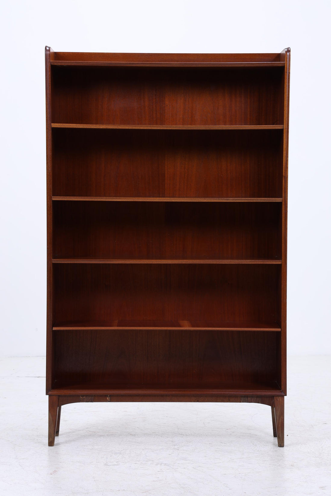 Vintage Mahagoni Bücherregal | Mid Century Regal | 60er Retro Holz Aufbewahrung