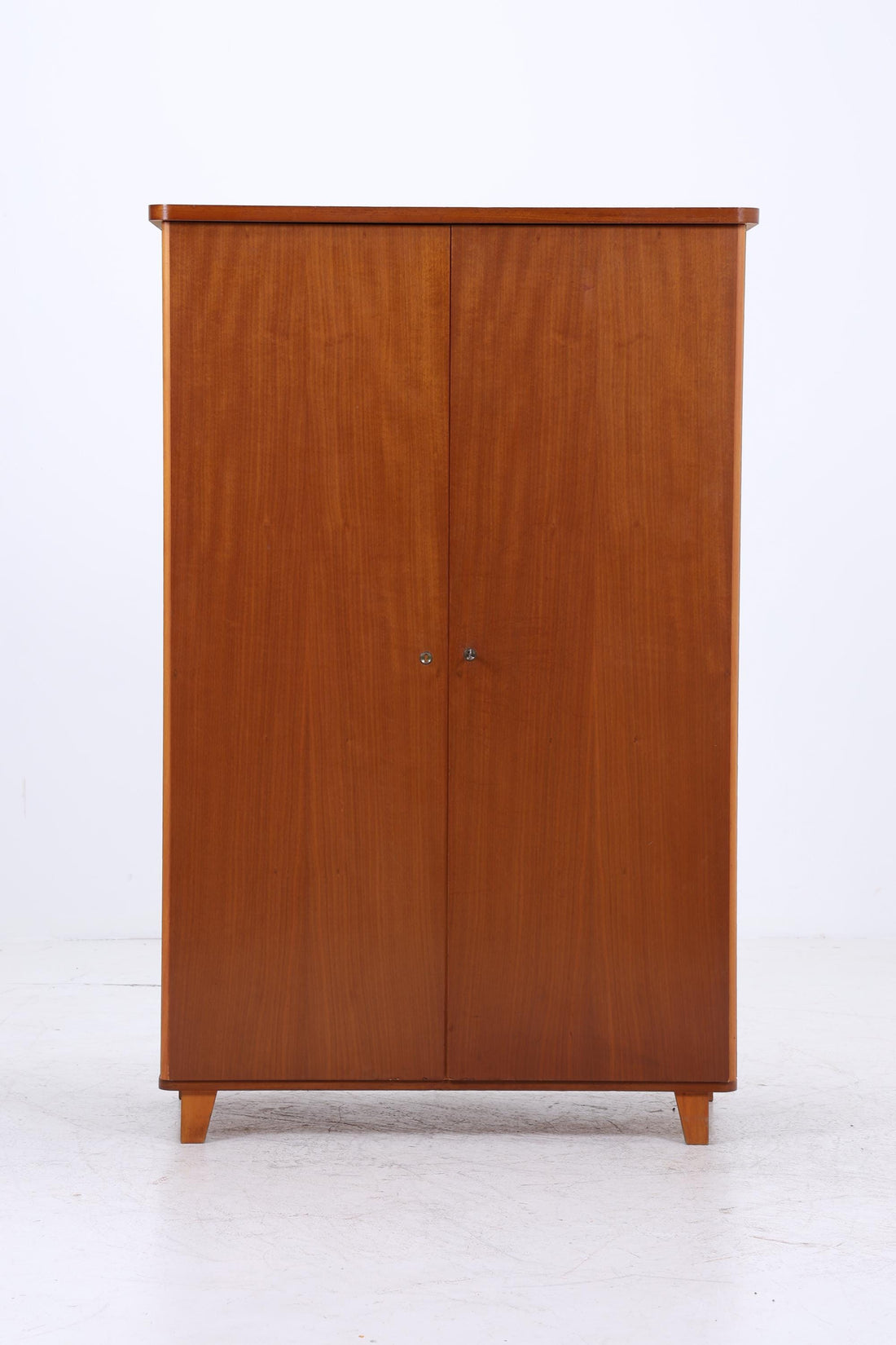 Vintage Wäscheschrank 60er Jahre | Mid Century Schrank Fächerschrank Holz Retro Aufbewahrung