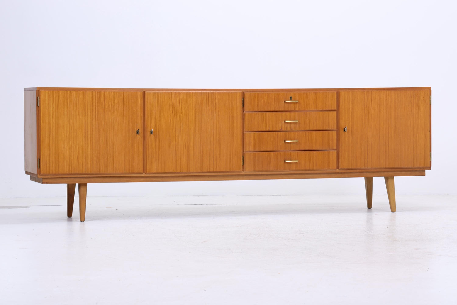Vintage Sideboard 60er | Mid Century Lowboard | Retro Holz Aufbewahrung