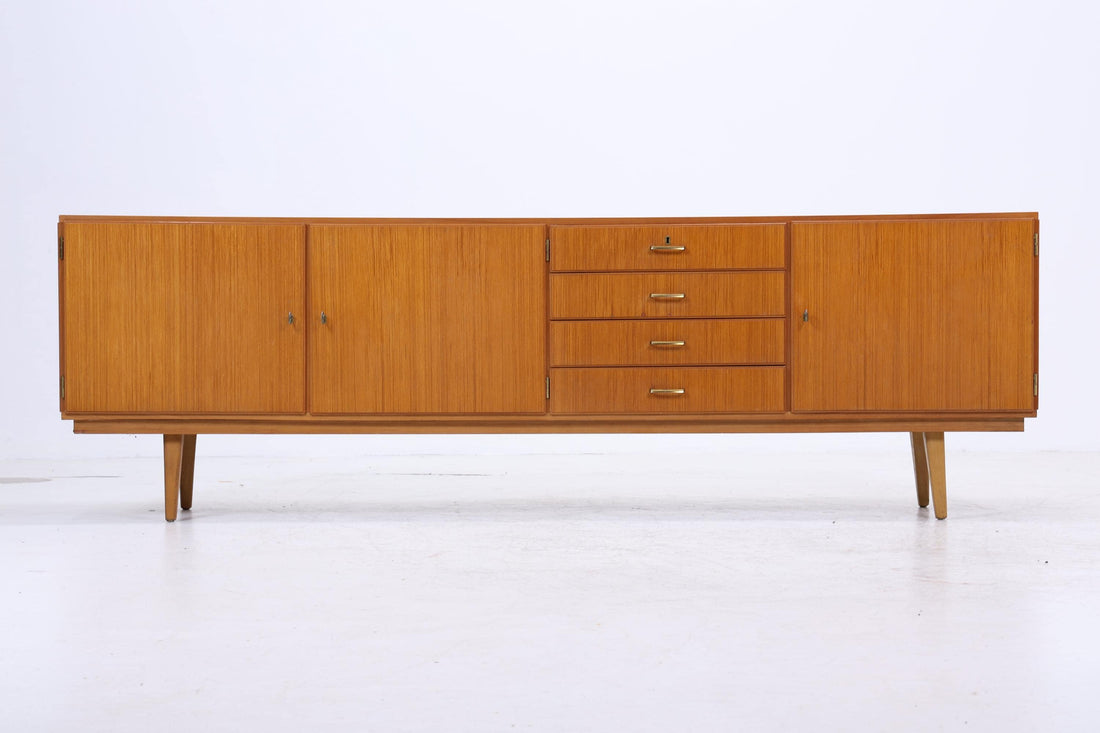 Vintage Sideboard 60er | Mid Century Lowboard | Retro Holz Aufbewahrung