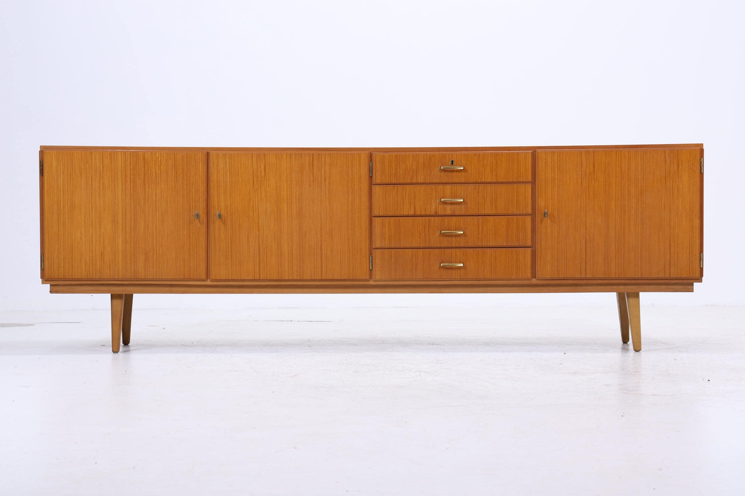 Vintage Sideboard 60er | Mid Century Lowboard | Retro Holz Aufbewahrung