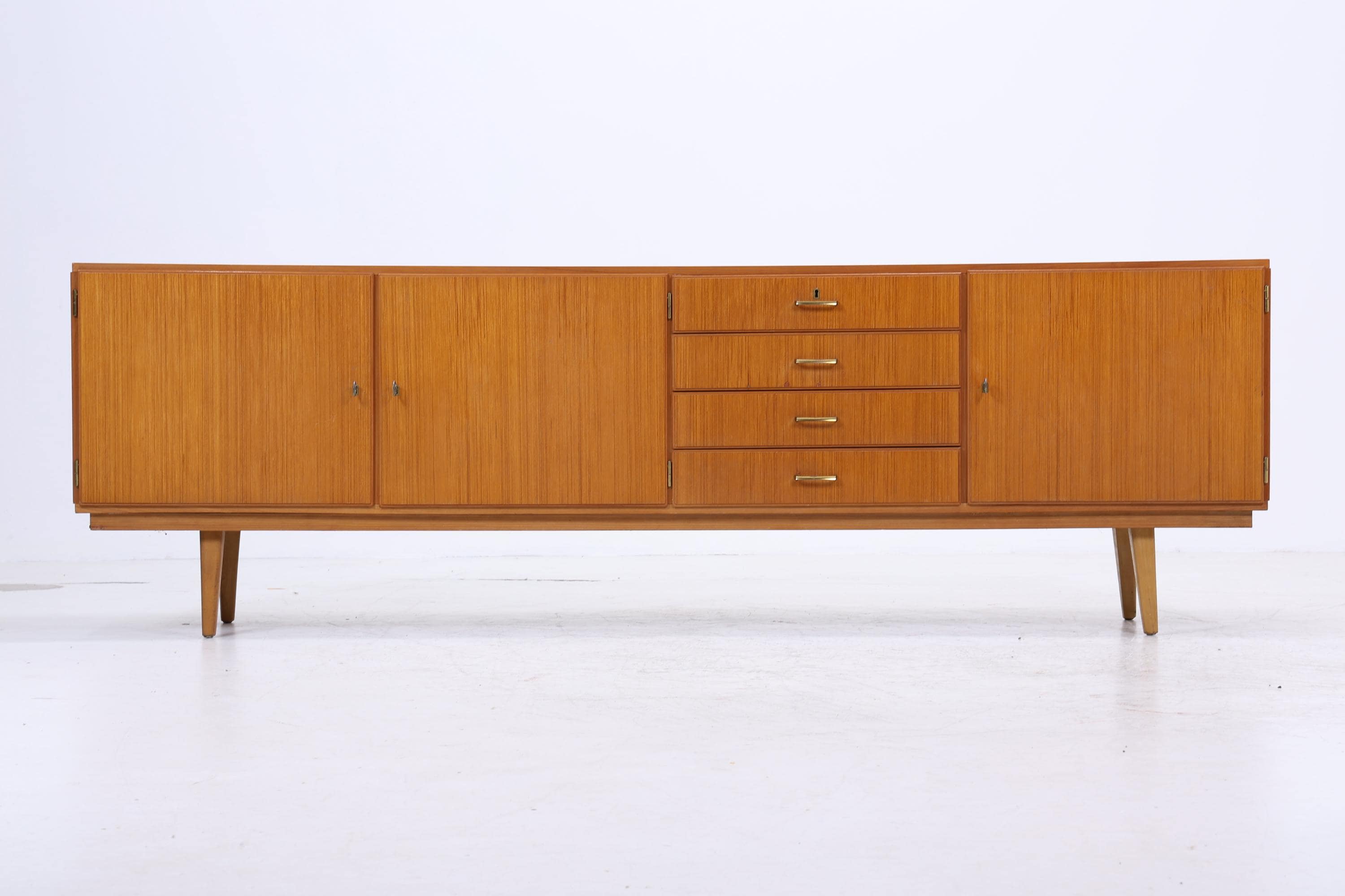 Vintage Sideboard 60er | Mid Century Lowboard | Retro Holz Aufbewahrung