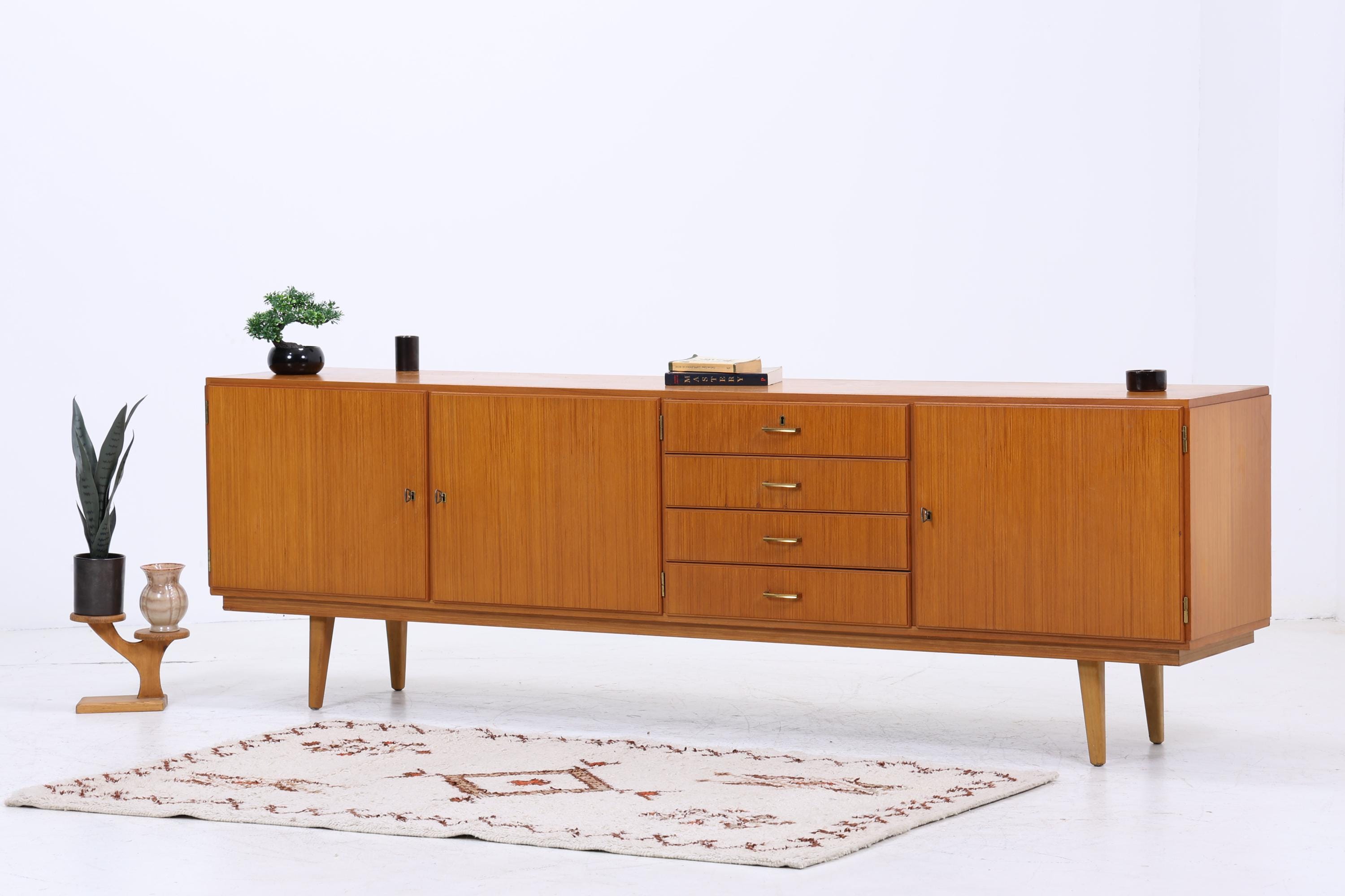 Vintage Sideboard 60er | Mid Century Lowboard | Retro Holz Aufbewahrung
