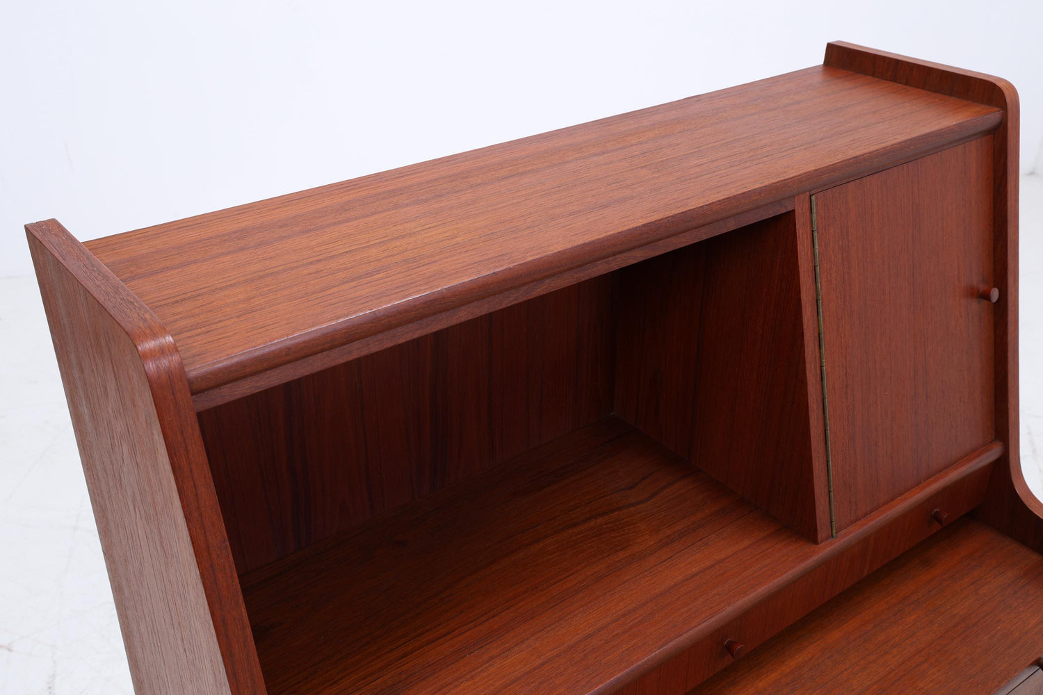 Wunderschöner Teak Vintage Sekretär 60er Jahre | Mid Century Frisiertisch Schrank Arbeitstisch Retro Holz Aufbewahrung