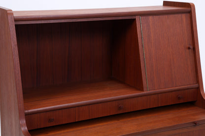 Wunderschöner Teak Vintage Sekretär 60er Jahre | Mid Century Frisiertisch Schrank Arbeitstisch Retro Holz Aufbewahrung