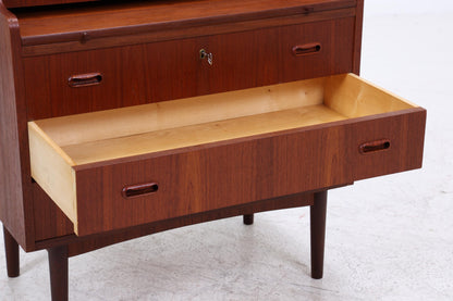 Wunderschöner Teak Vintage Sekretär 60er Jahre | Mid Century Frisiertisch Schrank Arbeitstisch Retro Holz Aufbewahrung