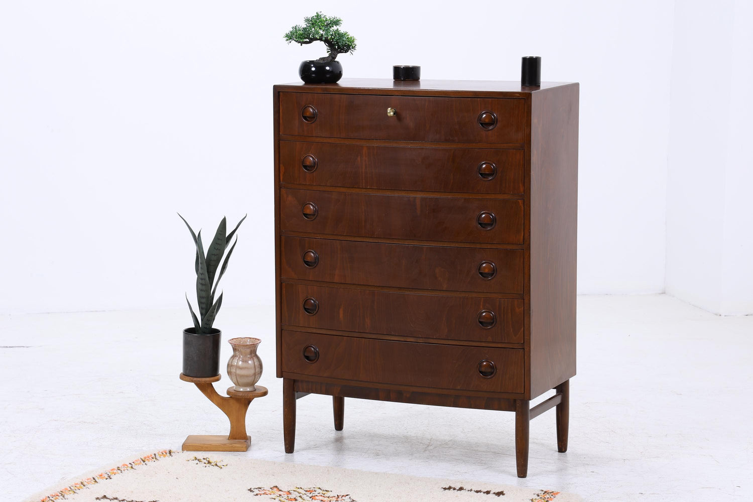 Vintage Schubladen Kommode | Mid Century Schrank Holz Aufbewahrung 60er Jahre Danish Design