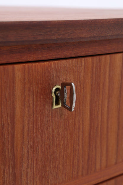 Vintage Teak Schubladen Kommode | Mid Century Danish Design Schrank Tallboy Holz Aufbewahrung 60er 70er