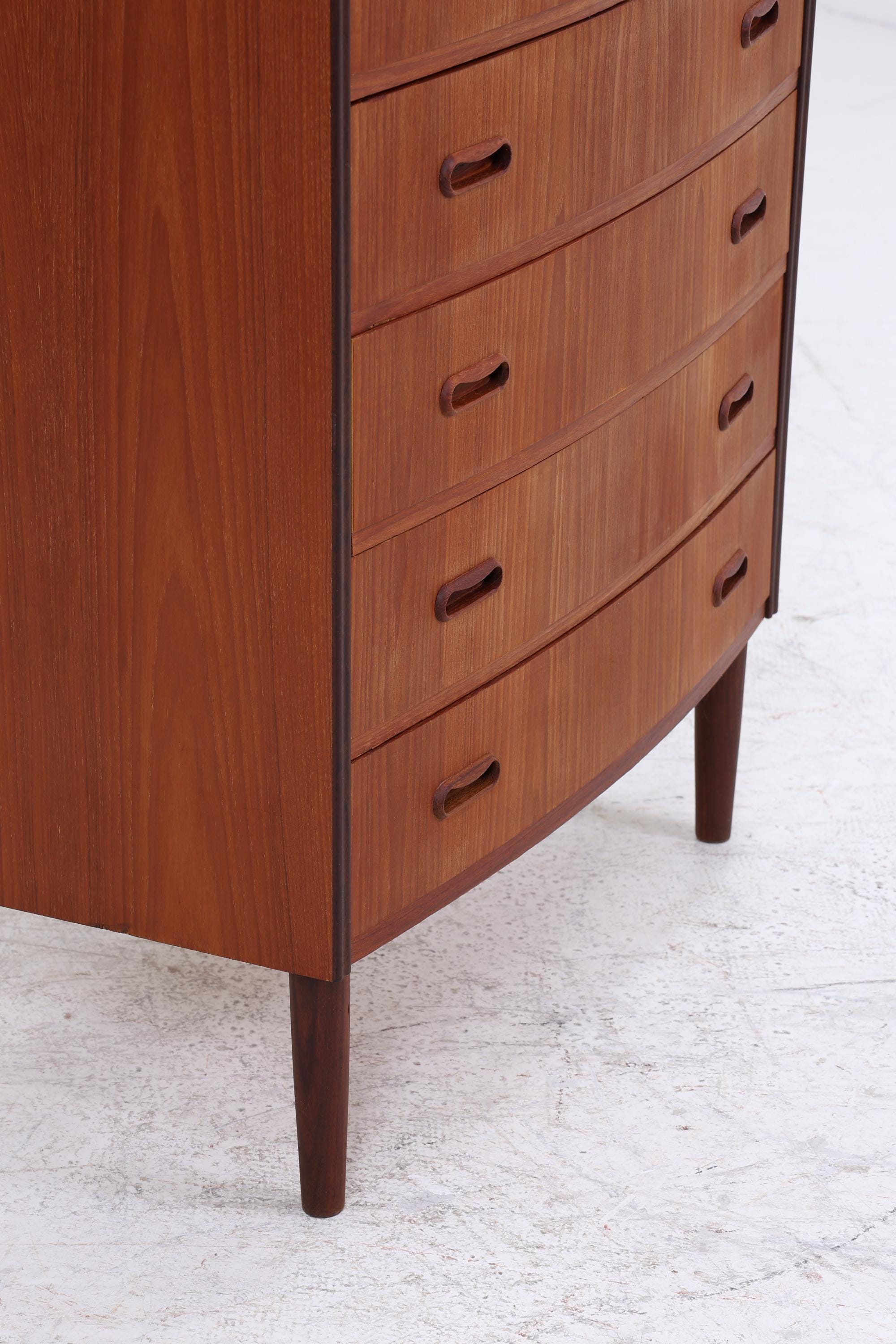 Vintage Teak Schubladen Kommode | Mid Century Danish Design Schrank Tallboy Holz Aufbewahrung 60er 70er