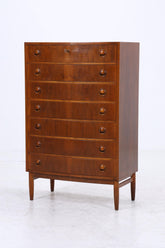 Vintage Teak Schubladen Kommode von Kai Kristiansen | Mid Century Tallboy Danish Design Aufbewahrung 60er Jahre