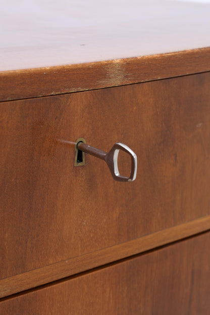 Vintage Teak Schubladen Kommode von Kai Kristiansen | Mid Century Tallboy Danish Design Aufbewahrung 60er Jahre