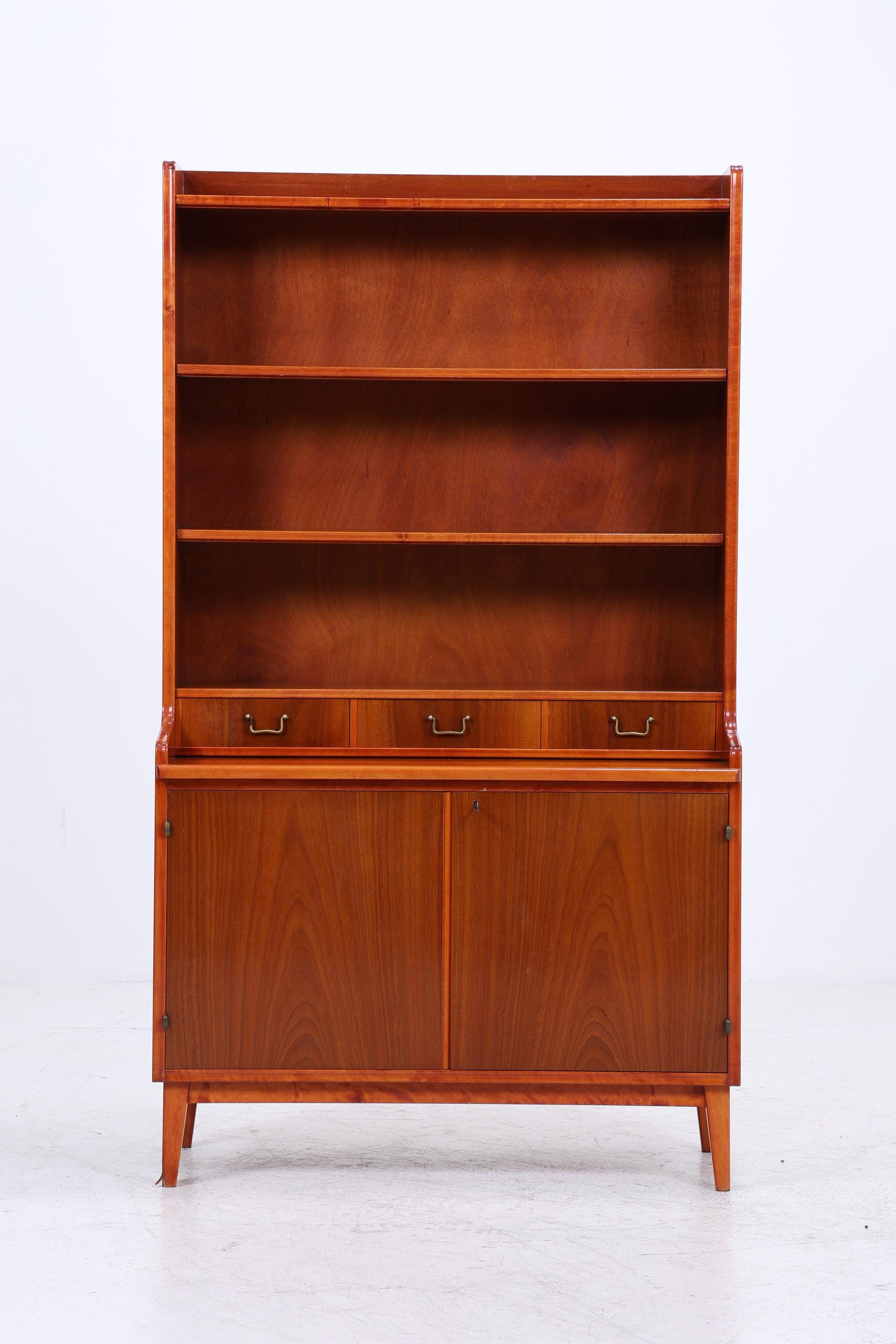 Vintage Regal 60er Jahre | Mid Century Schrank Schubladen Retro Holz Aufbewahrung