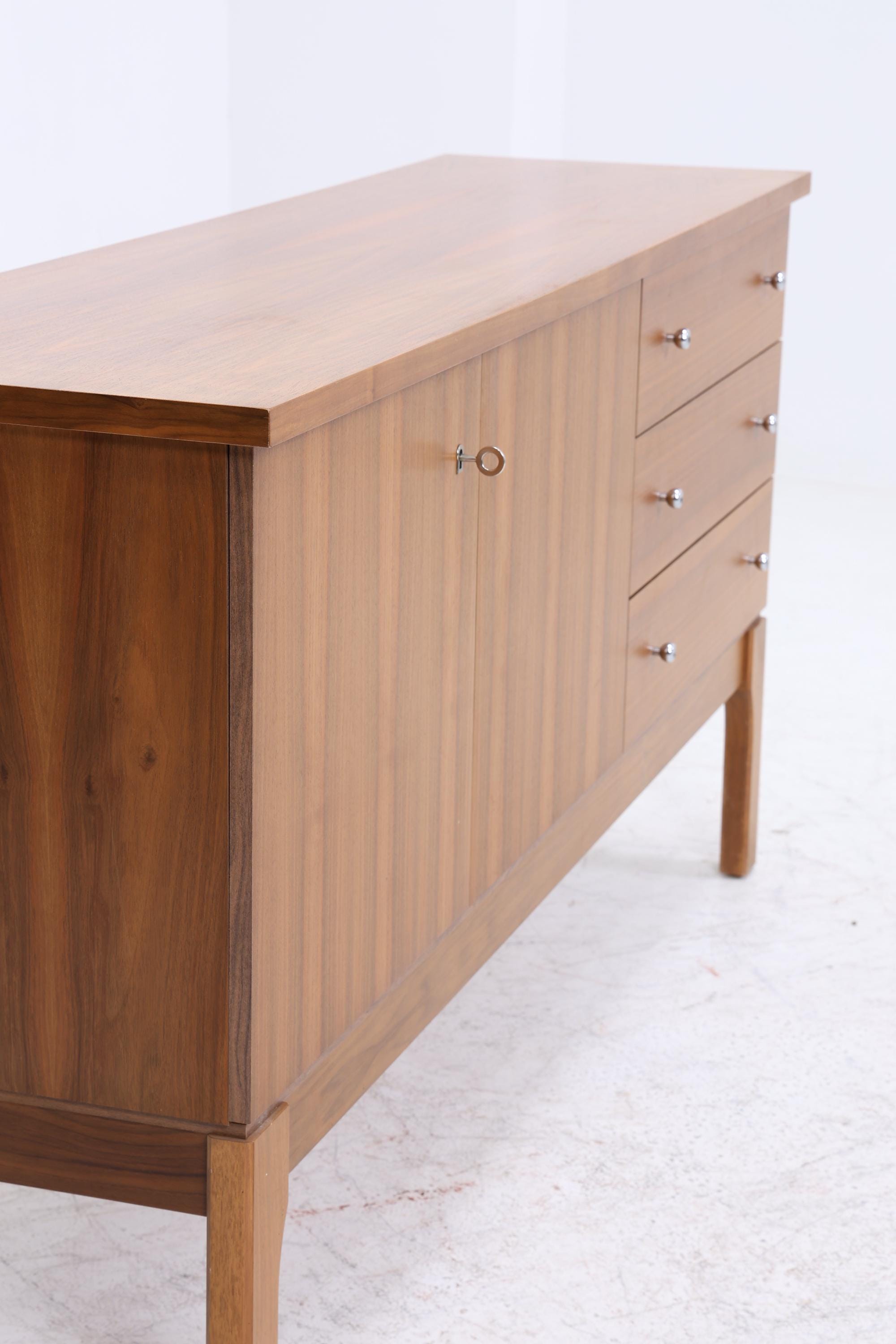 Vintage Sideboard von Mann 70er Jahre | Mid Century Schubladen Anrichte Schrank Retro 60er