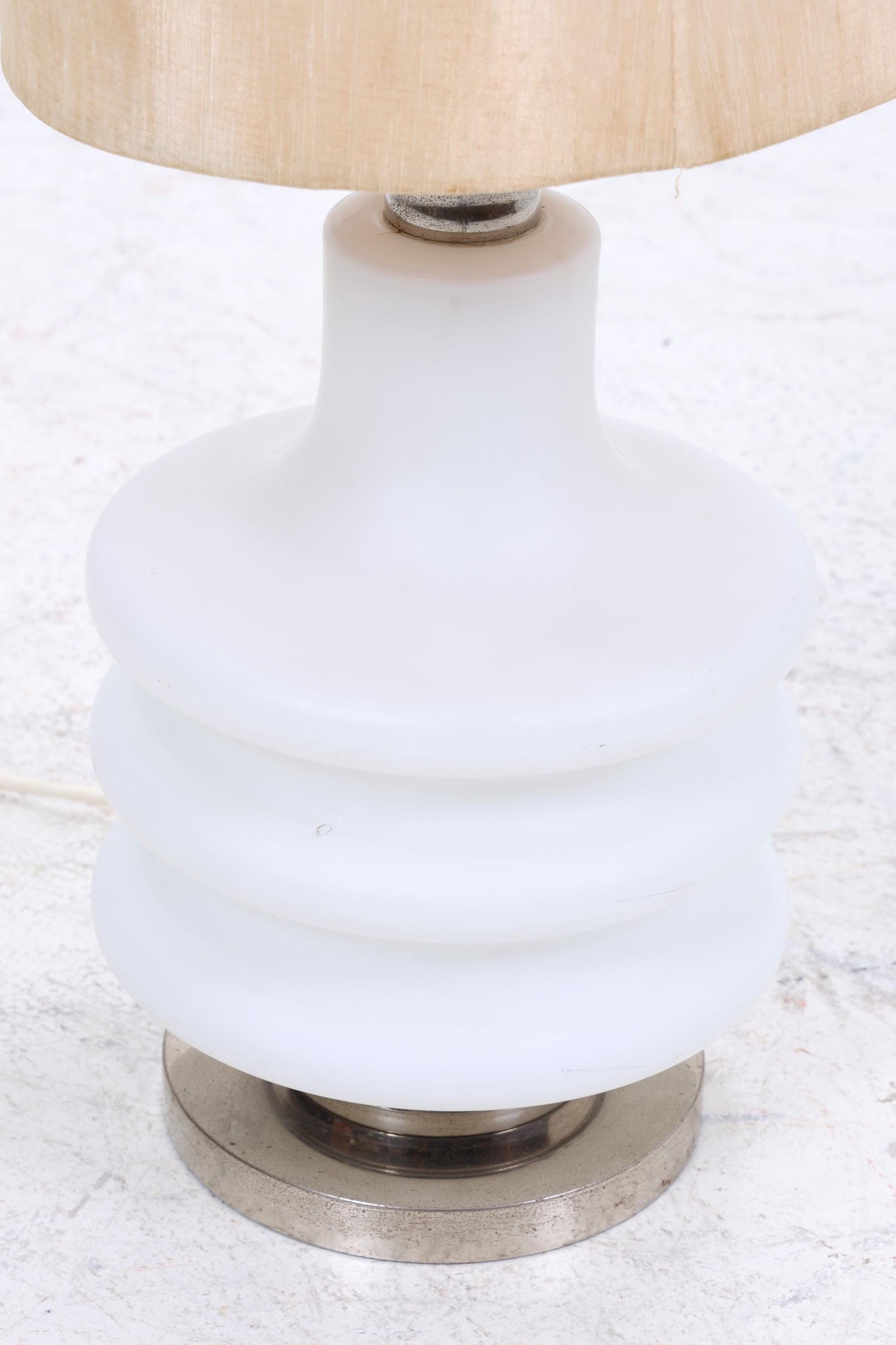 Vintage Stehlampe | Mid Century Lampe Design Opalglas Wohnzimmerlampe Stehleuchte