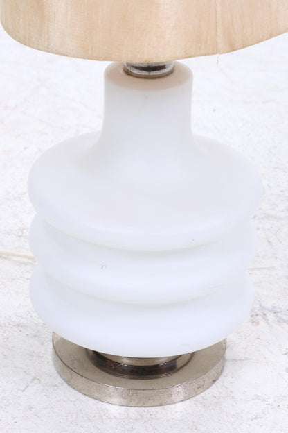 Vintage Stehlampe | Mid Century Lampe Design Opalglas Wohnzimmerlampe Stehleuchte