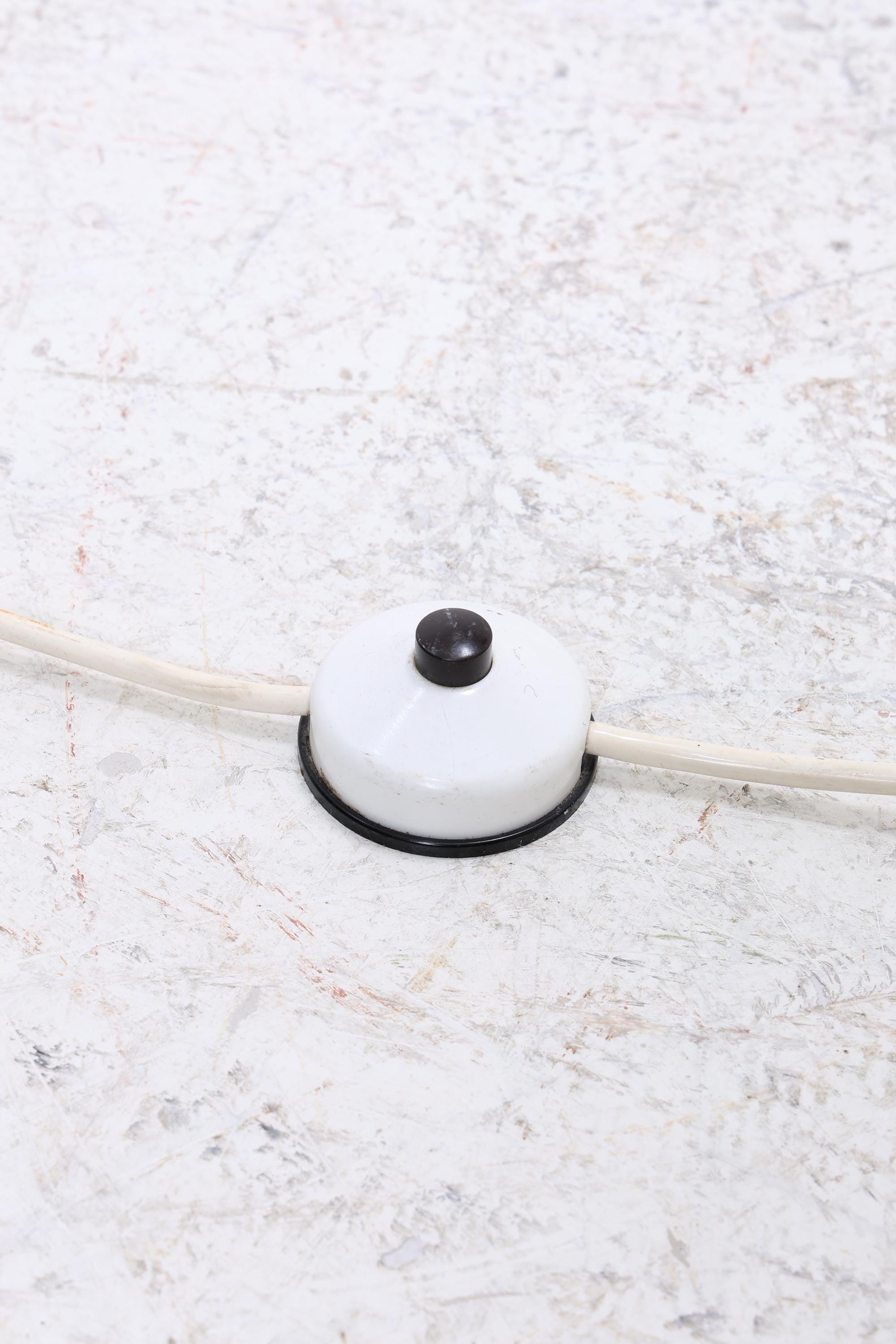 Vintage Stehlampe | Mid Century Lampe Design Opalglas Wohnzimmerlampe Stehleuchte