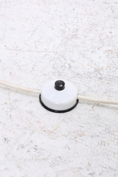 Vintage Stehlampe | Mid Century Lampe Design Opalglas Wohnzimmerlampe Stehleuchte