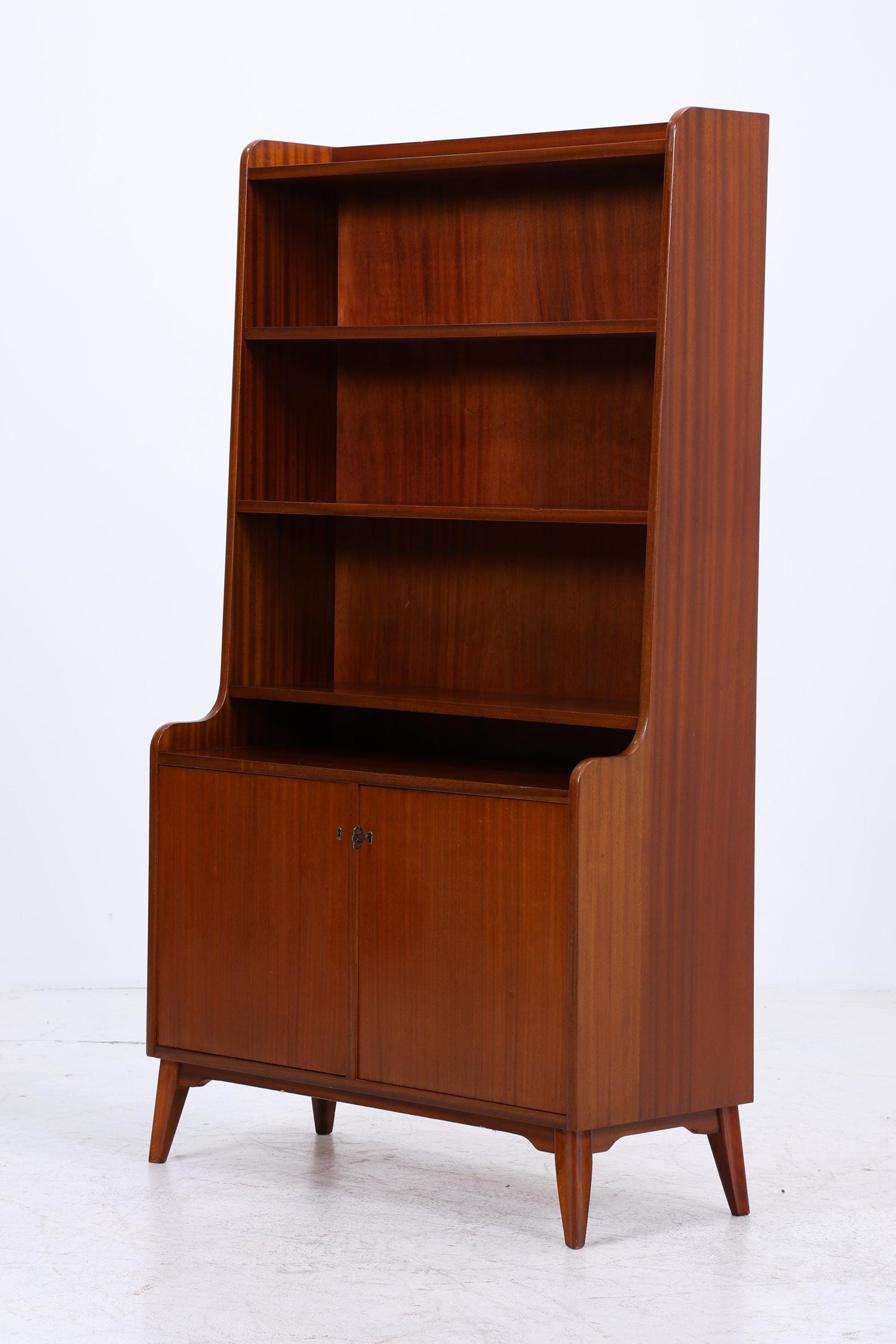 Vintage Mahagoni Regal | Mid Century Schrank | 60er Retro Holz Aufbewahrung