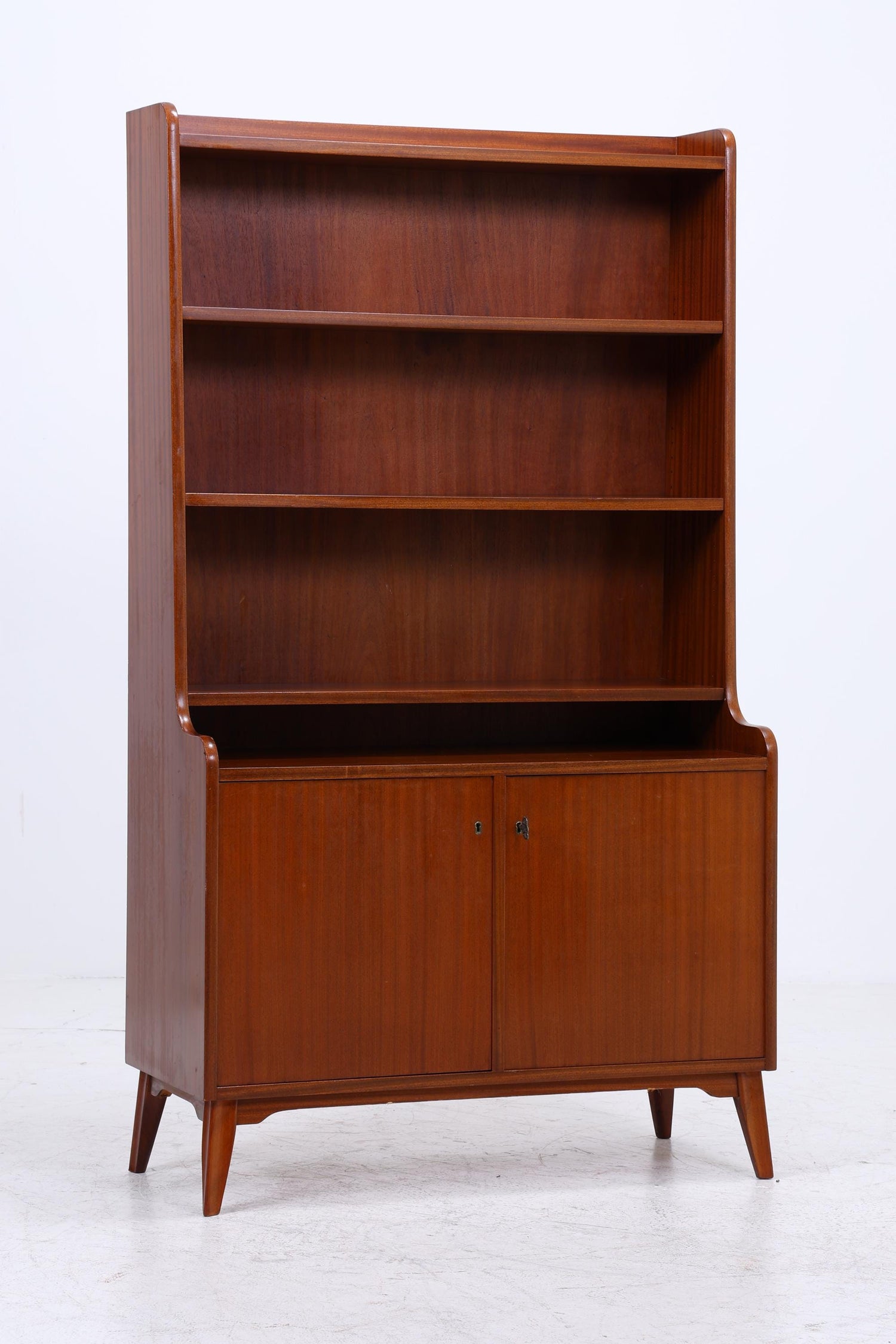 Vintage Mahagoni Regal | Mid Century Schrank | 60er Retro Holz Aufbewahrung