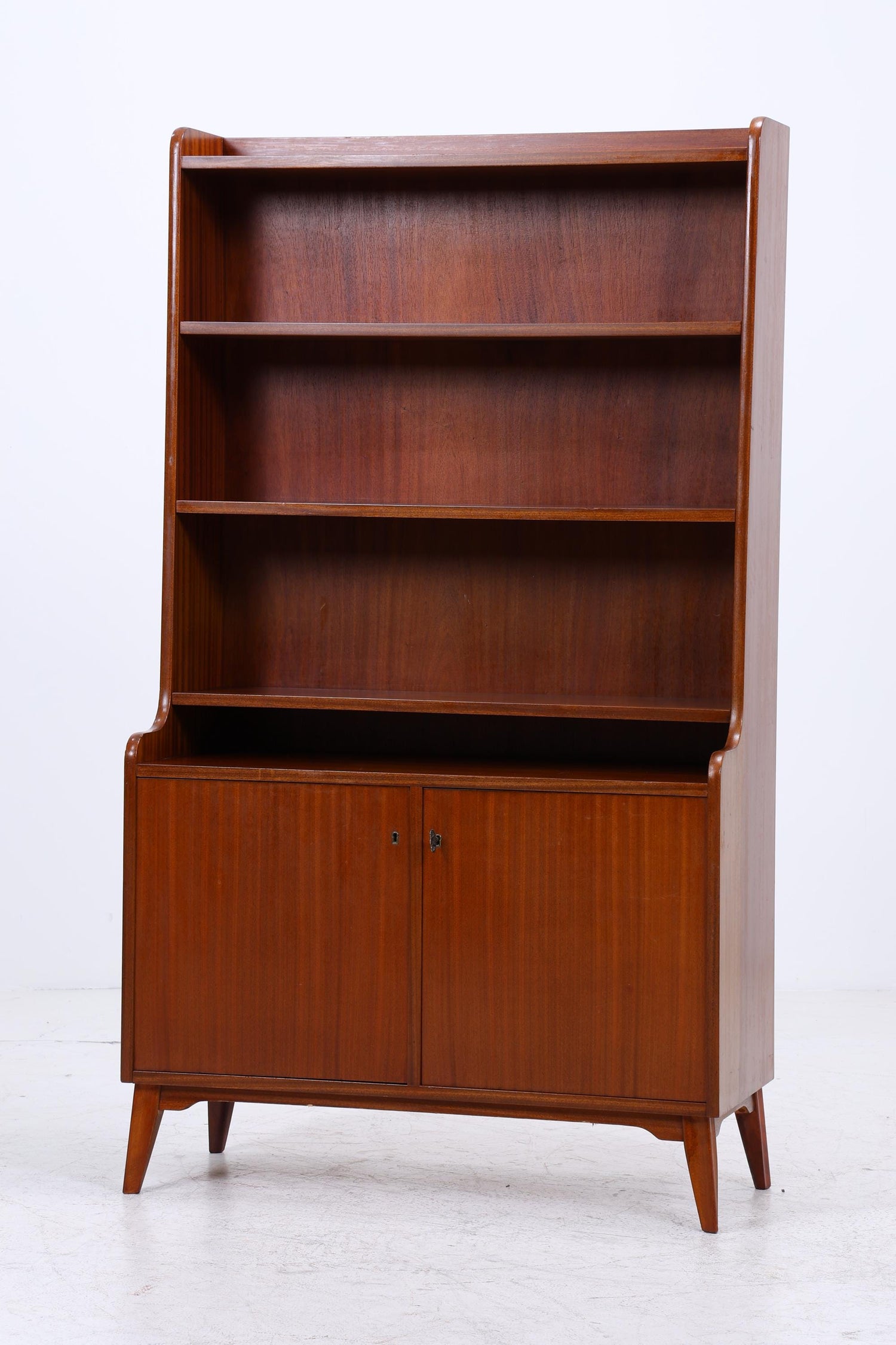 Vintage Mahagoni Regal | Mid Century Schrank | 60er Retro Holz Aufbewahrung