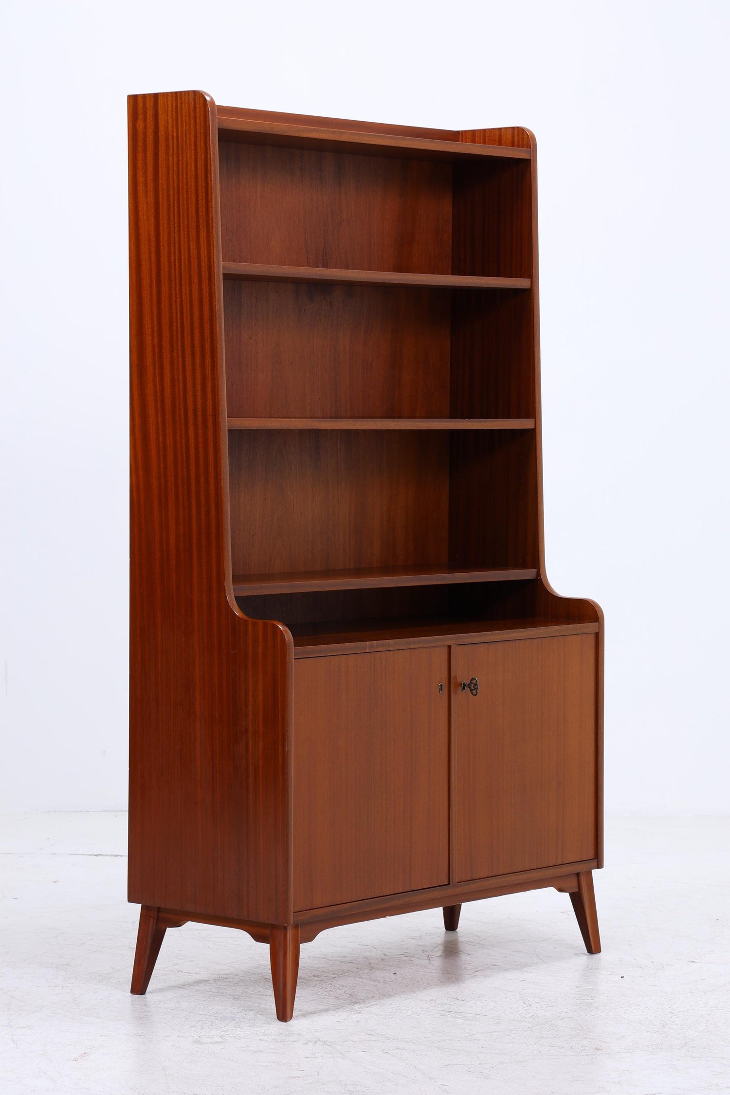 Vintage Mahagoni Regal | Mid Century Schrank | 60er Retro Holz Aufbewahrung