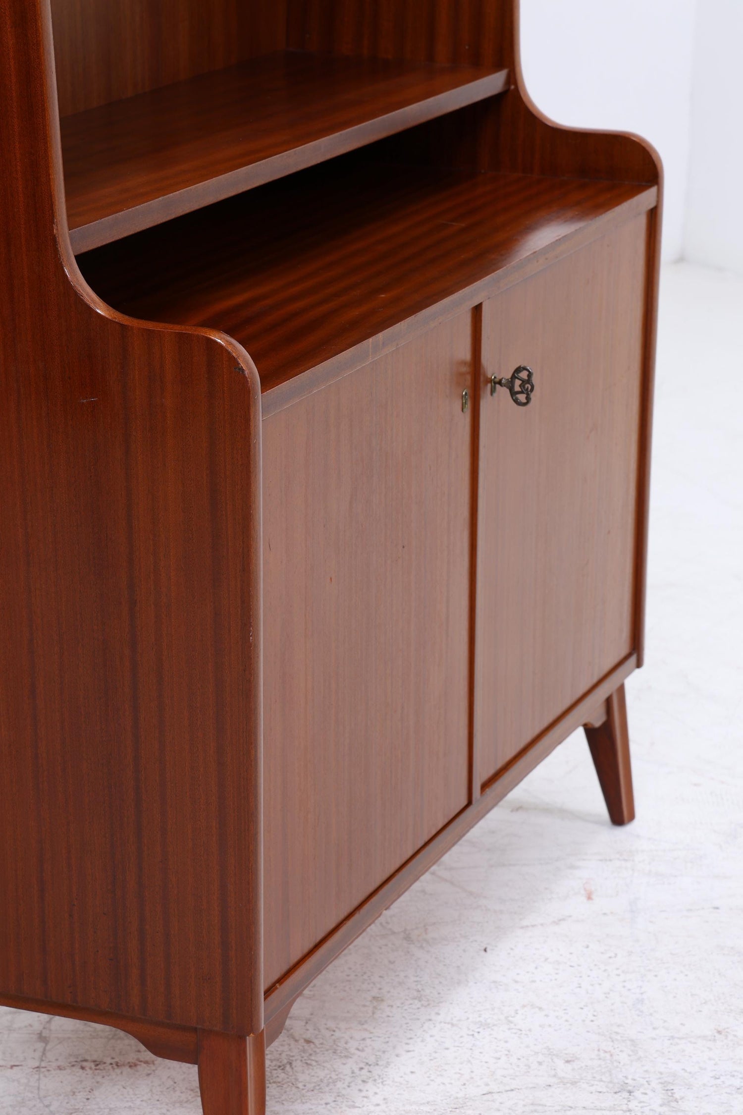 Vintage Mahagoni Regal | Mid Century Schrank | 60er Retro Holz Aufbewahrung