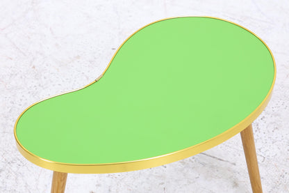 Vintage Nierentisch | Mid Century Blumentisch | Beistelltische Grün 60er Jahre