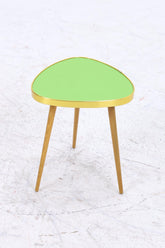 Vintage Blumentisch | Mid Century Nierentisch | Beistelltisch Grün 60er Jahre