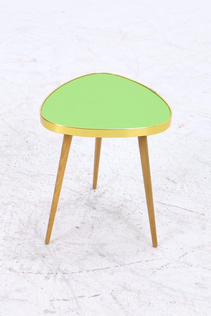 Vintage Blumentisch | Mid Century Nierentisch | Beistelltisch Grün 60er Jahre