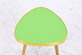 Vintage Blumentisch | Mid Century Nierentisch | Beistelltisch Grün 60er Jahre